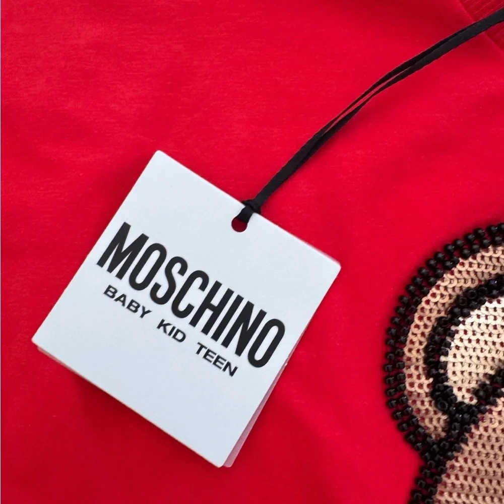 Moschino Vibrant Red Graphic Tee